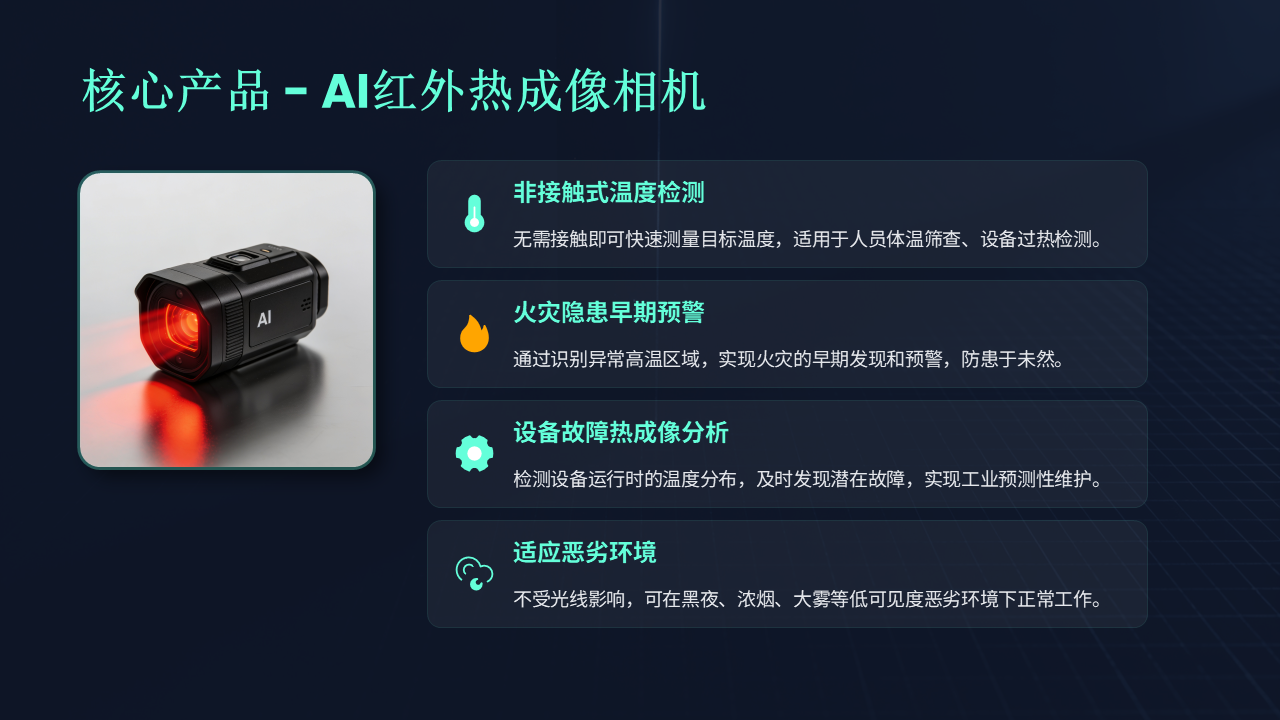 核心产品 — AI 红外热成像相机